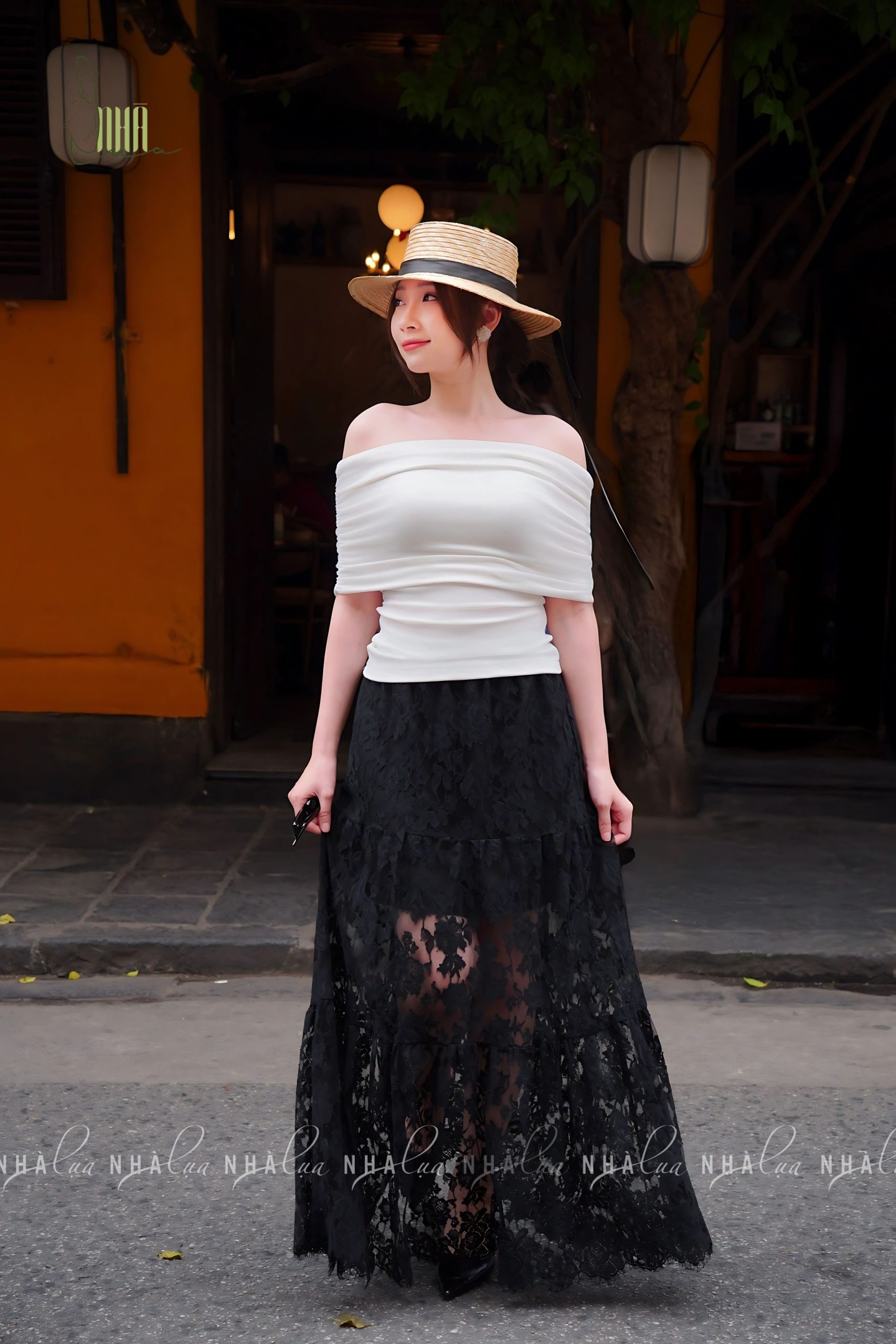 Chân váy ren 2 lớp họa tiết hoa - Ảnh 3