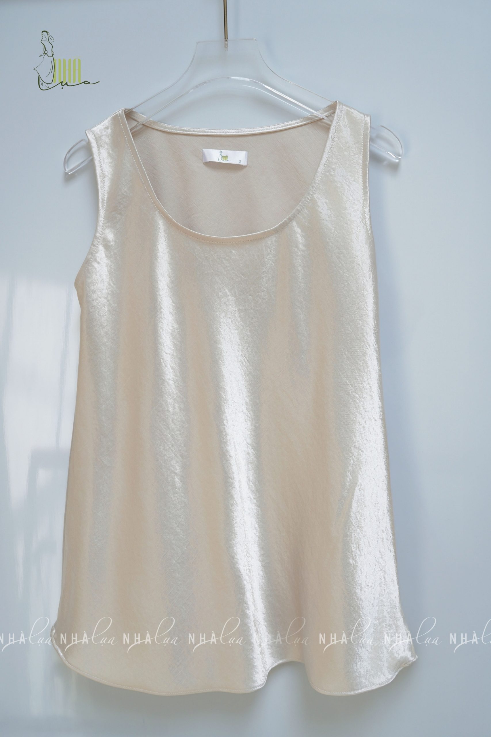 Áo lụa nữ cổ tròn cộc tay Nhà Lụa - Ảnh 10