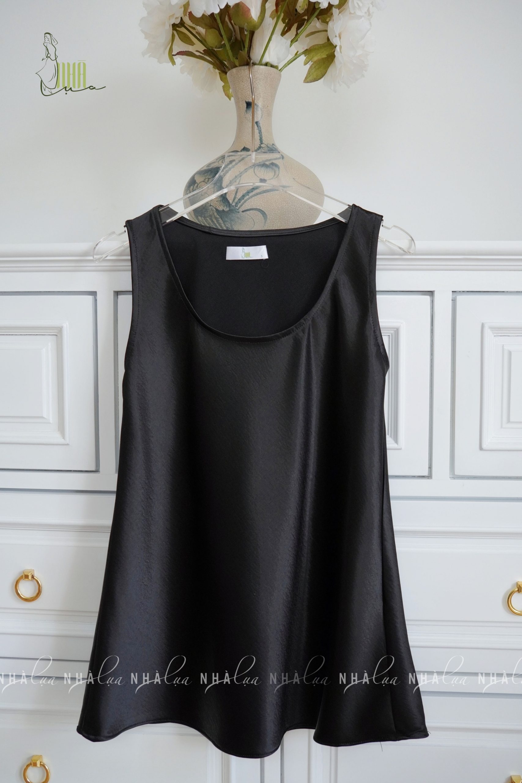 Áo lụa nữ cổ tròn cộc tay Nhà Lụa - Ảnh 7