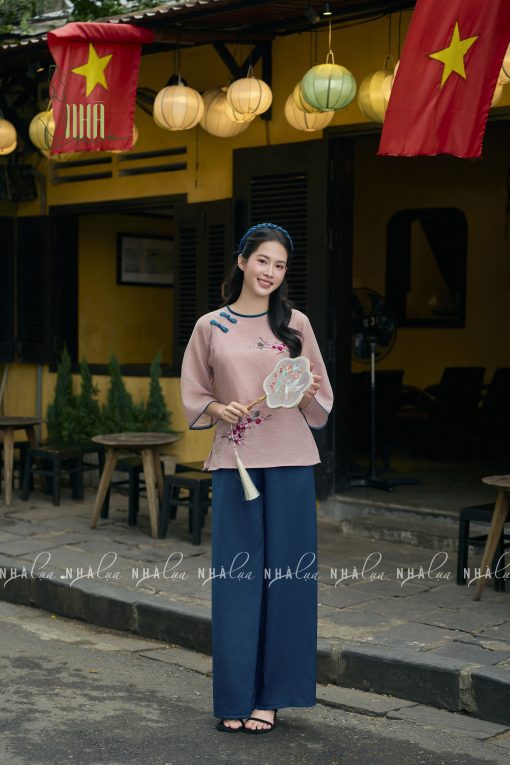 Set Áo Tơ Mềm Thêu Hoa Chim Quần Lụa Sang Trọng Nhà Lụa - Ảnh 6