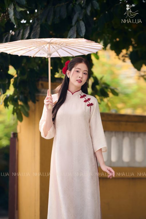 Áo Dài Uyển Nghi Chất Lụa Tơ Tằm Cao Cấp Nhà Lụa - Ảnh 5