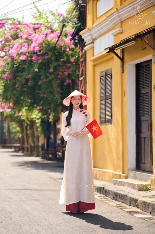 Áo Dài Uyển Nghi Chất Lụa Tơ Tằm Cao Cấp Nhà Lụa - Ảnh 3