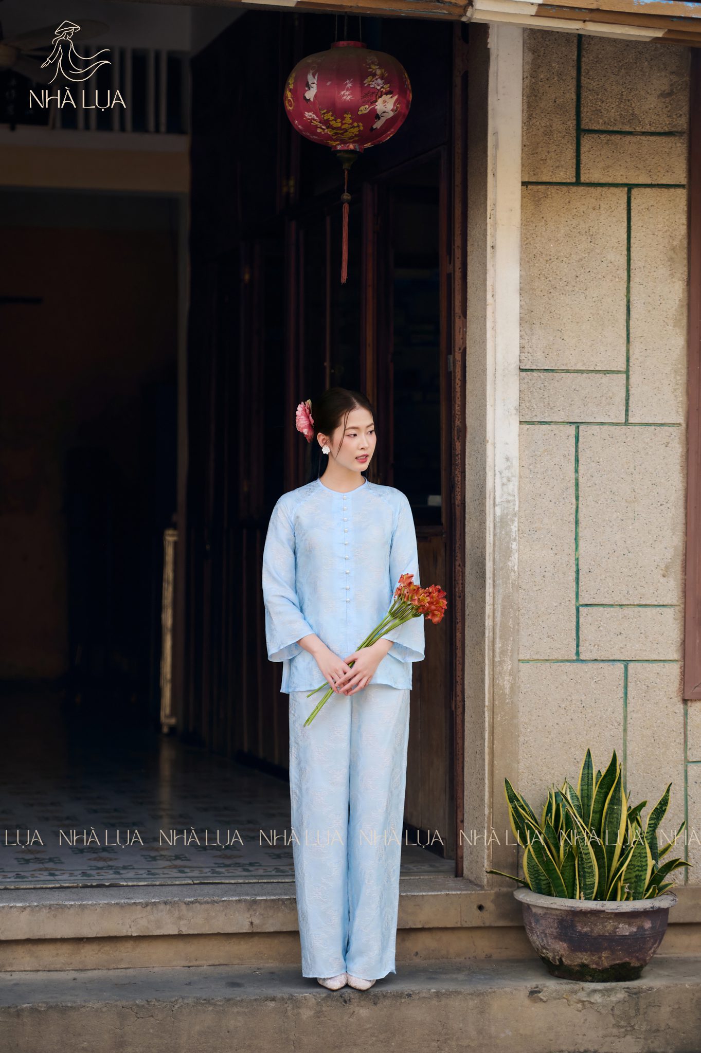 Pháp Phục Thiên Vân Màu Xanh Nhạt