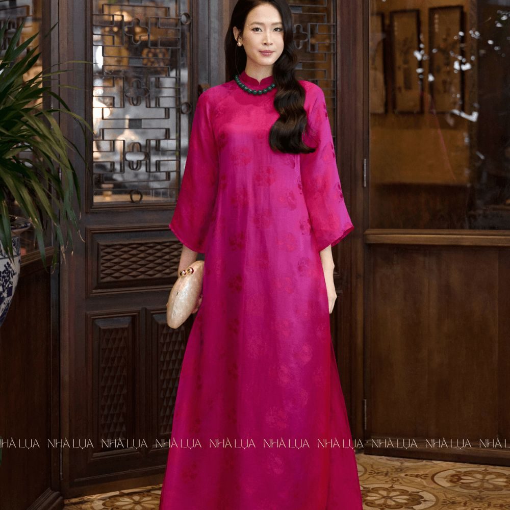 Áo Dài Diên Phúc Lụa Tơ Tằm Nhà Lụa