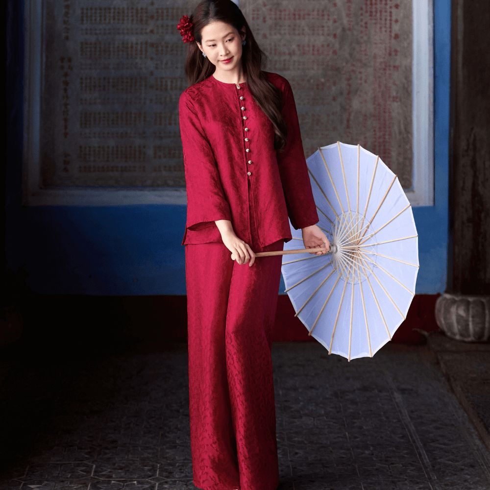 Pháp Phục Đan Giao Màu Đỏ Trầm