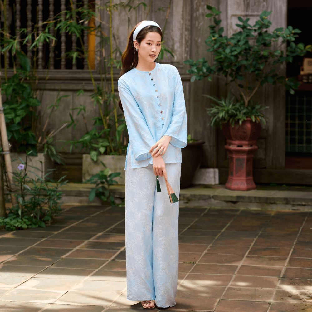 Pháp Phục Thanh Vân Màu Xanh Lam