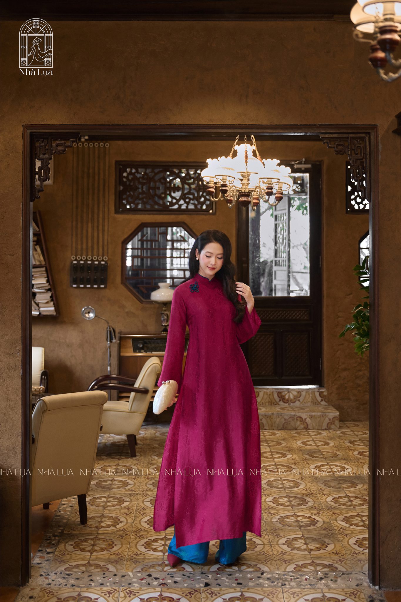 Áo Dài Diên Phúc Lụa Tơ Tằm