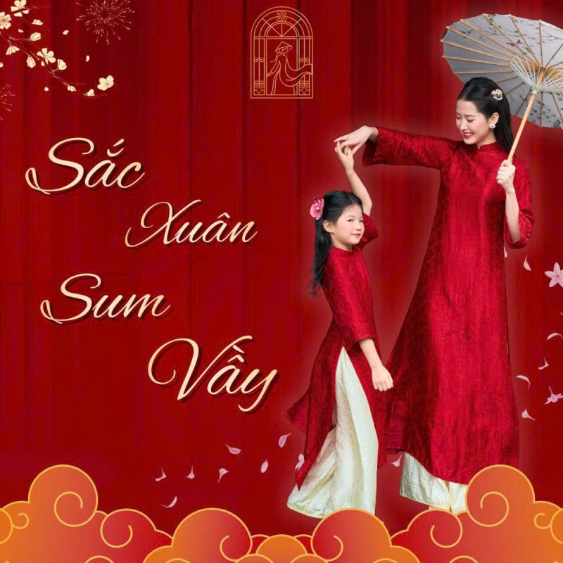 Bộ sưu tập Sắc Xuân Sum Vầy Nhà lụa
