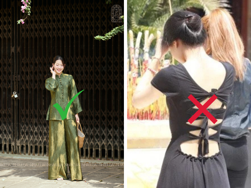 Trang phục đi chùa cần sự kín đáo để giữ sự trang nghiêm cần có