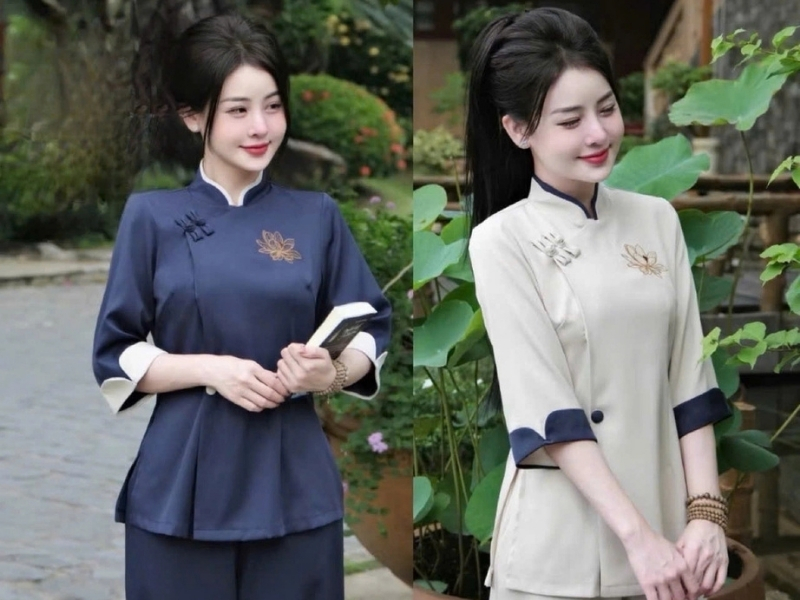 Mặc pháp phục đi chùa dù không phải phật tử là cách thể hiện sự tôn trọng và thành kính ở chốn linh thiêng