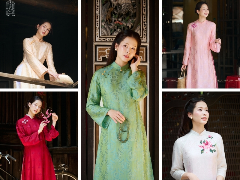 Các Mẫu Thiết Kế Áo Dài Đến từ BST Mới Nhất "Xuân Dư Hạ Khởi"