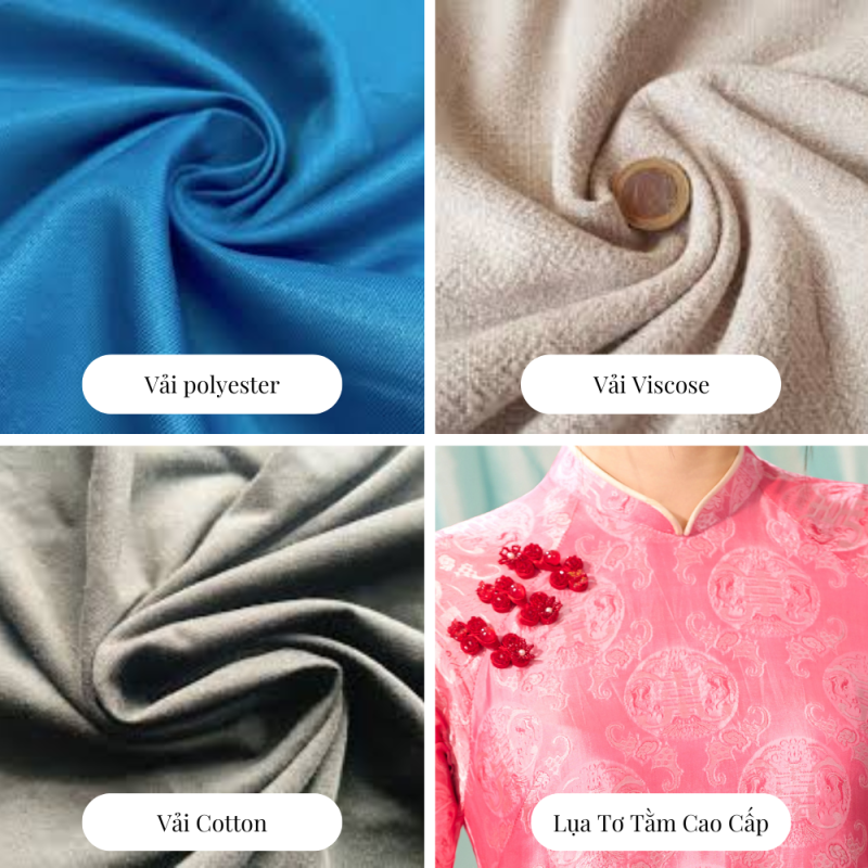 Various fabric textures and colors displayed