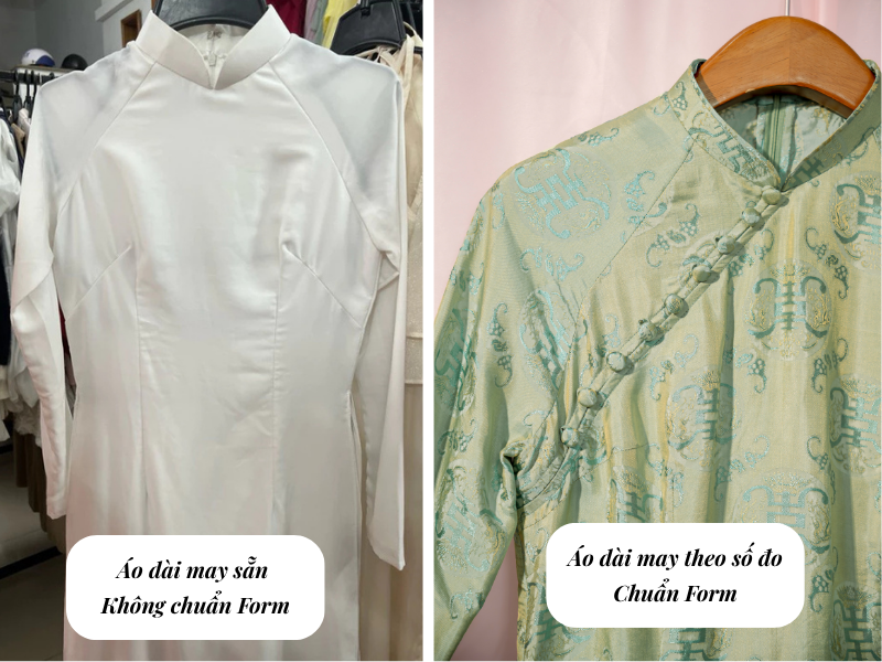 Sự khác biệt giữa Áo dài may sẵn và Áo dài may theo số đo