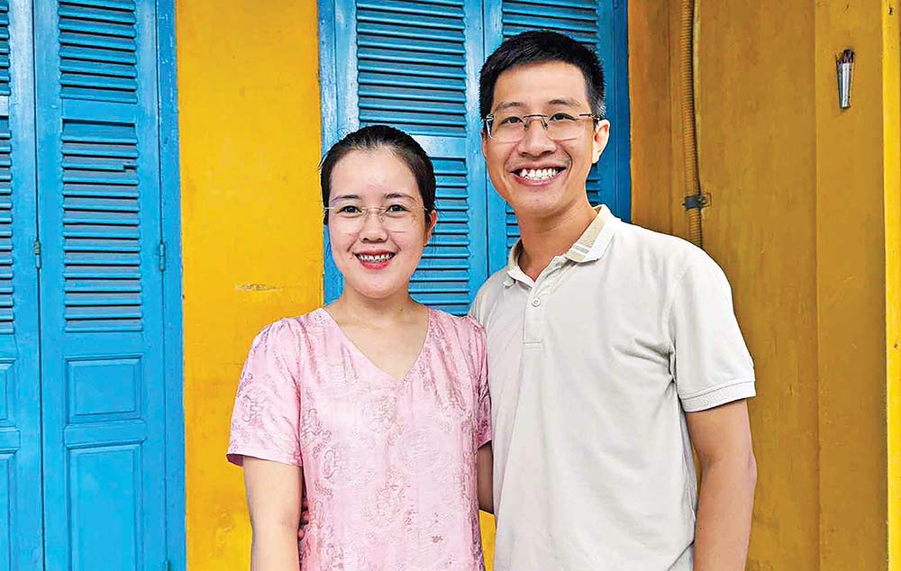 Vũ Ngọc Vũ và Đoàn Kim Ngân - Đồng sáng lập thương hiệu Nhà Lụa Áo Dài Lụa Tơ Tằm Cao Cấp
