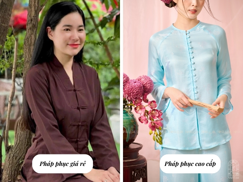 Pháp phục có nhiều mức giá, nhiều kiểu dáng để phù hợp với nhu cầu sử dụng của người mặc