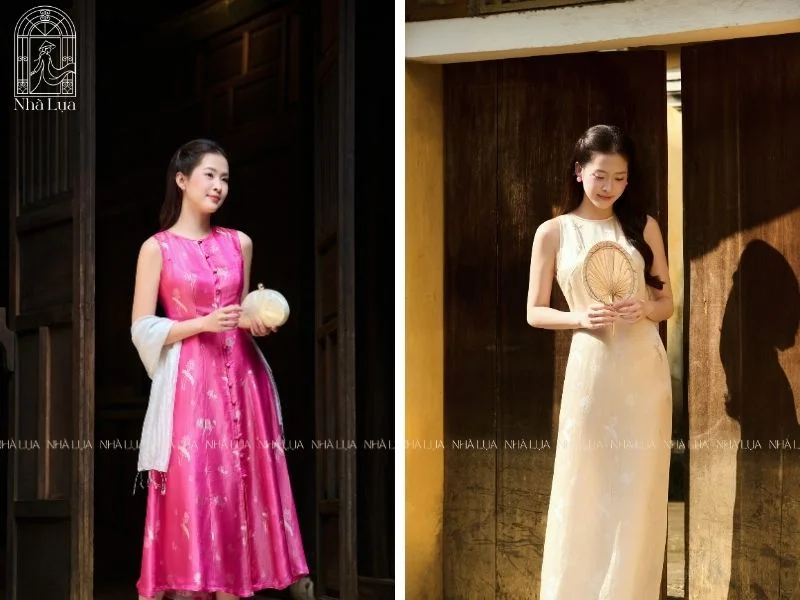 Váy lụa tơ tằm tôn lên vẻ đẹp bóng rủ sang trọng dưới ánh đèn và mang lại sự thoải mái, thoáng nhẹ suốt đêm tiệc