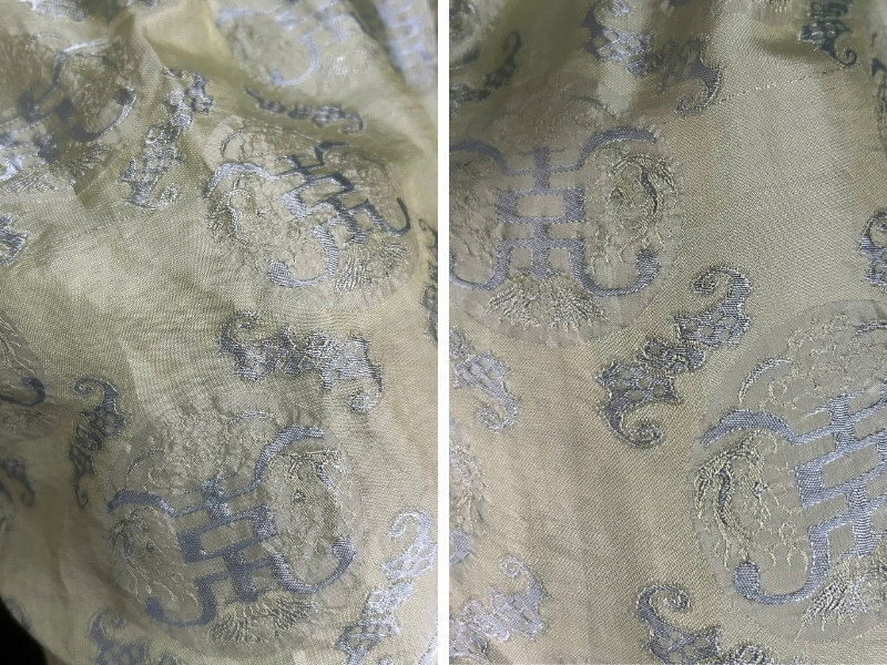 Lụa tơ tằm khi vò có độ nhăn nhẹ nhưng dễ phục hồi về ban đầu