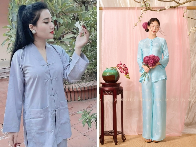 Màu lam nhạt là màu sắc pháp phục phổ biến, an toàn và phù hợp mọi hoàn cảnh
