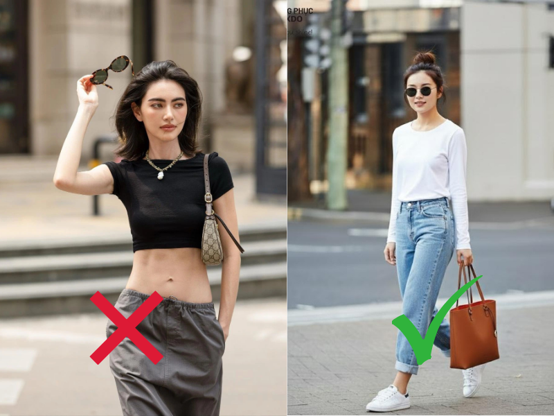 Nên chọn những chiếc áo thun dài tay sẽ giúp nàng chỉn chu khi đi chùa. 