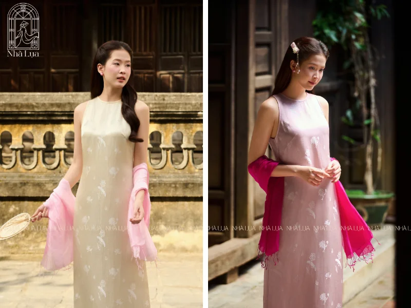 Váy lụa Uyển Thanh mang lại vẻ thanh thoát trong từng bước đi