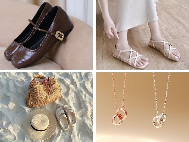 Những phụ kiện không thể thiếu khi phối với váy lụa tơ tằm.