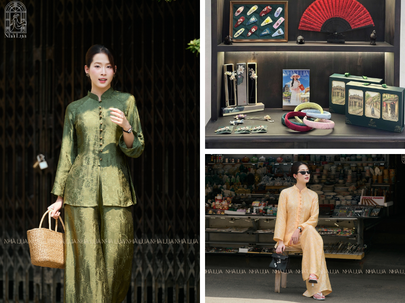 Các mẫu pháp phục lụa tơ tằm, phụ kiện đến từ Nhà Lụa để Nàng tham khảo.