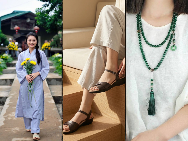 Một số phụ kiện có thể phối cùng để trông thanh lịch và trang nhã hơn