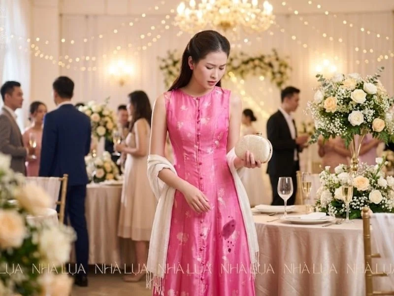 Cách xử lý nhanh các vết bẩn trên váy lụa tơ tằm
