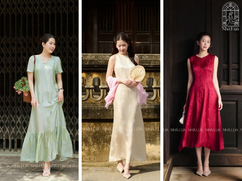 Chỉ cần 3 chiếc váy lụa để đẹp trọn vẹn suốt 7 ngày