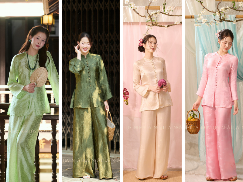 Một số mẫu pháp phục lụa tơ tằm từ Nhà Lụa nếu Nàng đang có ý định tham gia khóa tu vào mùa hè 