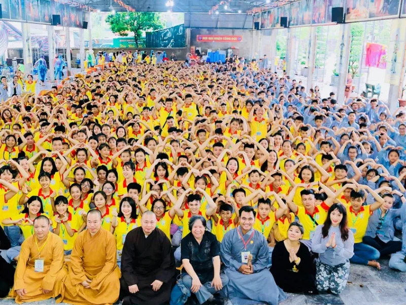 Khóa tu mùa hè cho học sinh kết hợp học đạo đức và kỹ năng sống