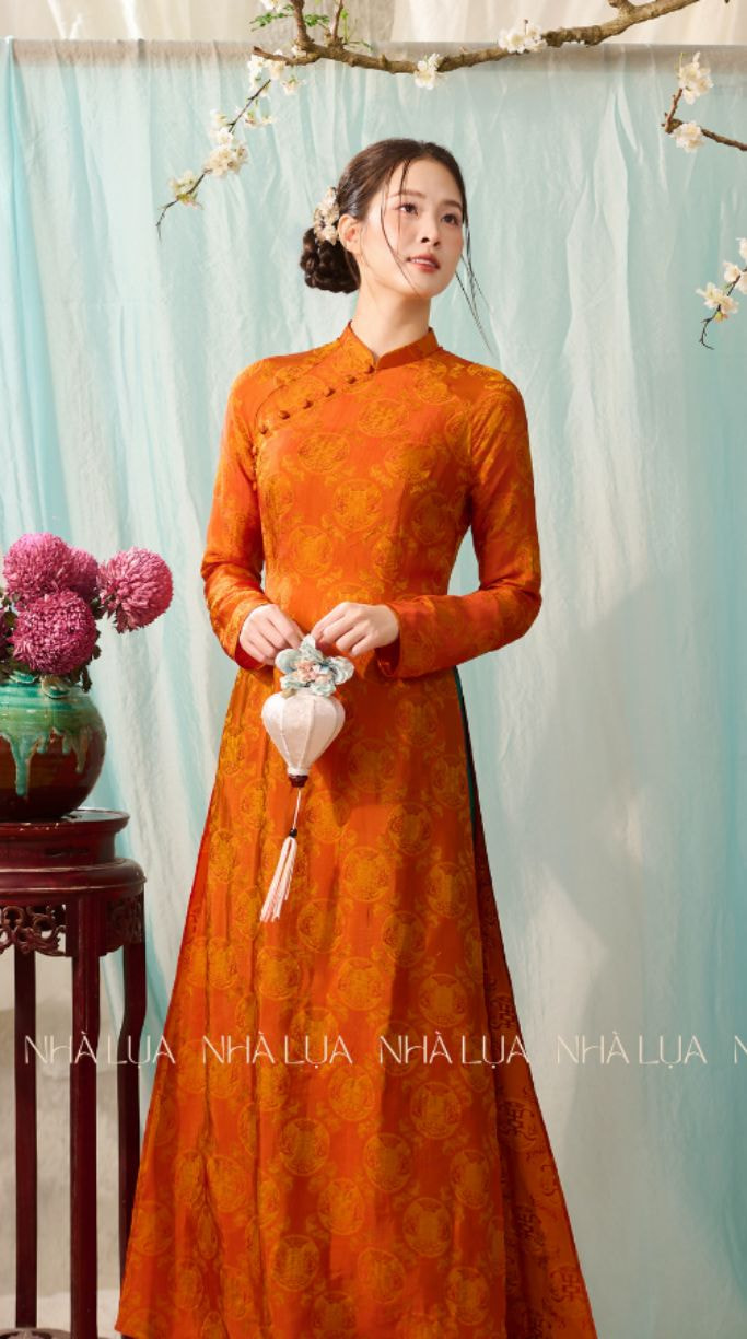 Áo Dài Uyển Các Màu Hồng Đậm Lụa Tơ Tằm Nha Xá Cao Cấp | Nhà Lụa