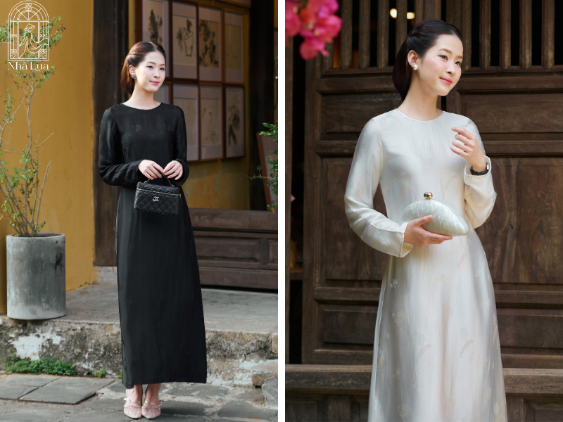 Váy Lụa Uyển Nhi dự tiệc cưới hay dạ tiệc nhà hàng, tôn dáng khéo léo giúp Nàng tự tin tỏa sáng dưới ánh đèn