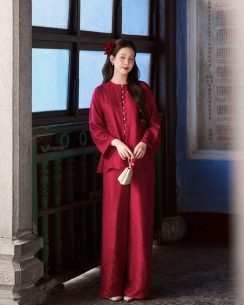 Pháp Phục Đan Giao Màu Đỏ Trầm