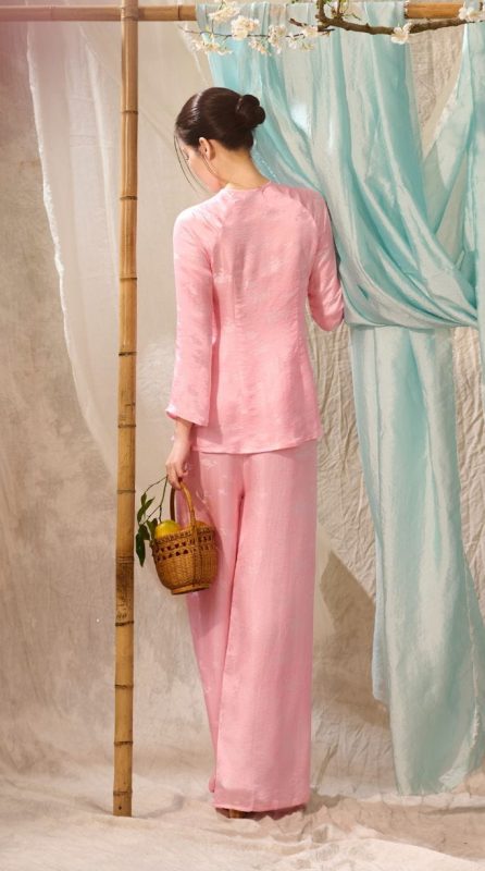 Pháp Phục Diệu An Màu Hồng Lụa Tơ Tằm Nha Xá Cao Cấp | Nhà Lụa