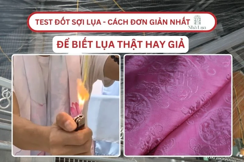 4 Bước test đốt sợi lụa cách đơn giản nhất để biết lụa thật hay giả