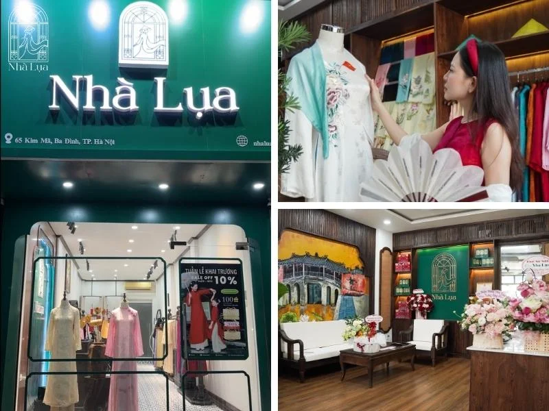 Nhà Lụa chuyên váy lụa tơ tằm Nha Xá dệt thủ công, tôn dáng, có thể mua online hoặc ghé showroom để được tư vấn trực tiếp