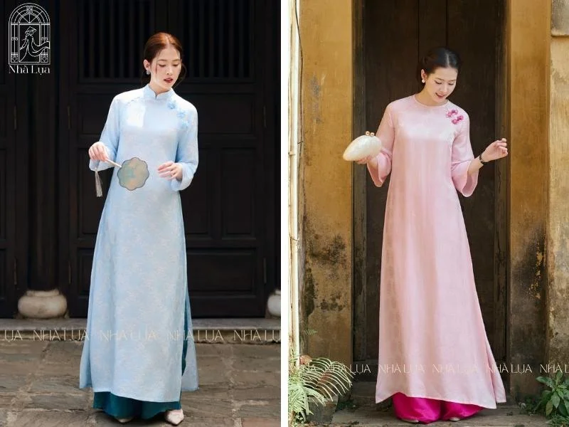 Áo dài lụa tơ tằm là lựa chọn hoàn hảo khi đến Huế, tôn lên vẻ duyên dáng của người phụ nữ Việt và hòa mình vào không gian cổ kính của Đại Nội, chùa chiền hay dạo bước bên sông Hương.