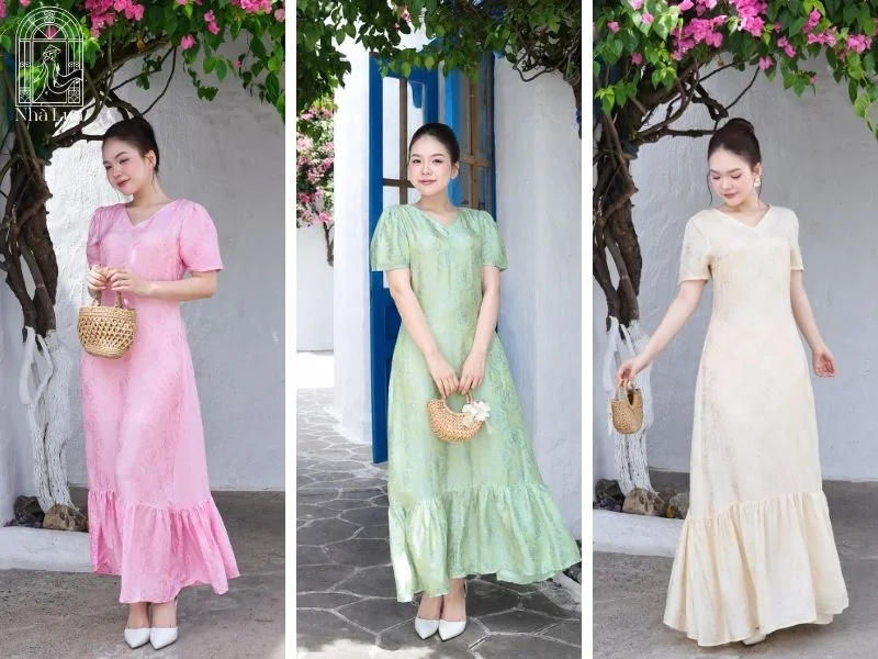Các mẫu váy lụa mặc hè giúp tôn dáng, che khuyết điểm và tạo cảm giác thoải mái khi di chuyển