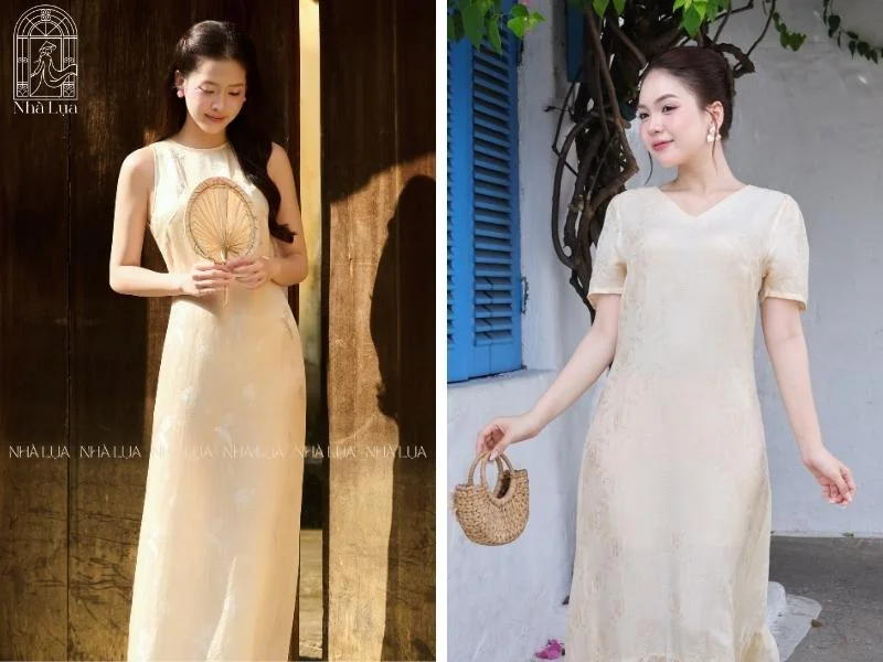 Váy lụa tơ tằm dáng dài là lựa chọn hoàn hảo cho những buổi dạo phố, ghé cà phê hay thả hồn trên sông Hương, mang lại sự thoải mái tối đa mà vẫn giữ trọn vẻ cuốn hút, thanh lịch.