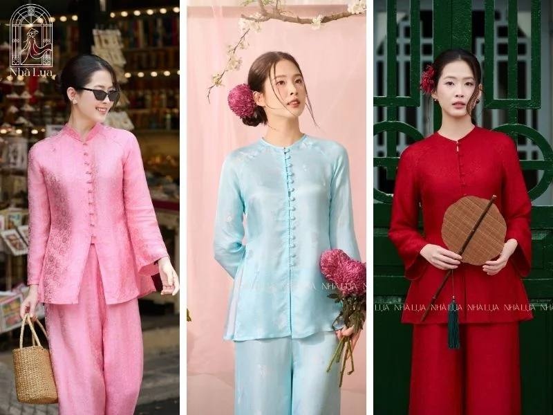 Pháp phục Nhà Lụa đa dạng kiểu dáng, vừa giấu khuyết điểm tinh tế vừa trang nghiêm đi chùa.