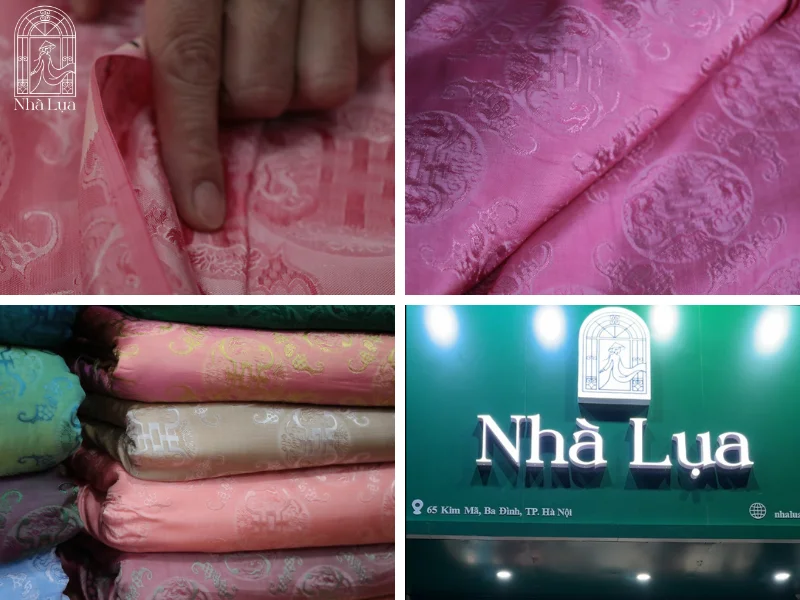 Lụa thật nhận ra qua cảm giác mềm mát, tiếng sột soạt, độ rủ uyển chuyển và ánh bóng tự nhiên — khác hẳn lụa tổng hợp