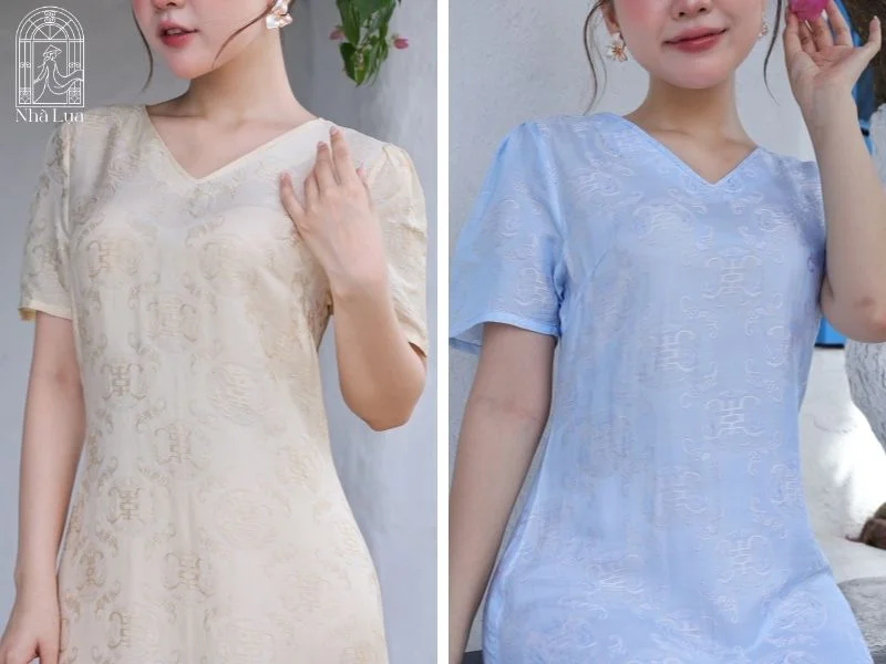 Chất liệu lụa tơ tằm giúp váy maxi đi biển nhẹ mát, mềm mại và thanh lịch hơn trong suốt kỳ nghỉ