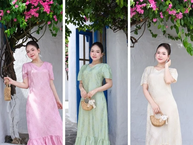 Chọn màu váy maxi nên dựa vào sắc tố da để tổng thể trông hài hòa, tươi tắn và tôn lên vẻ đẹp tự nhiên của người mặc