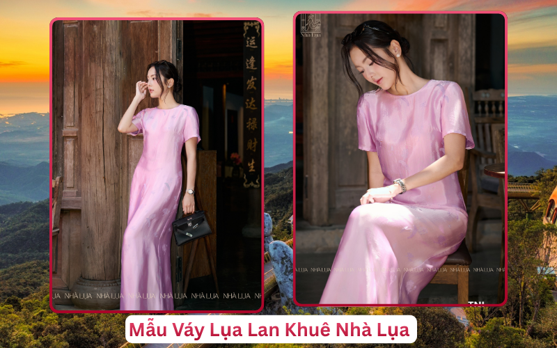 Mẫu Váy Lụa Lan Khuê Nhà Lụa Đà Nẵng