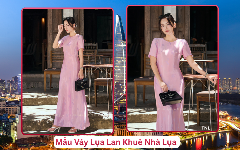 Mẫu Váy Lụa Lan Khuê Nhà Lụa Hồ Chí Minh