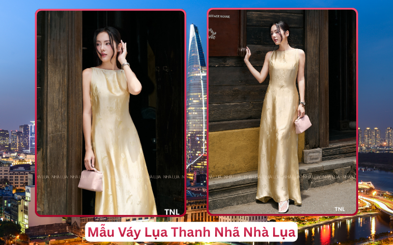Mẫu Váy Lụa Thanh Nhã Nhà Lụa Hồ Chí Minh