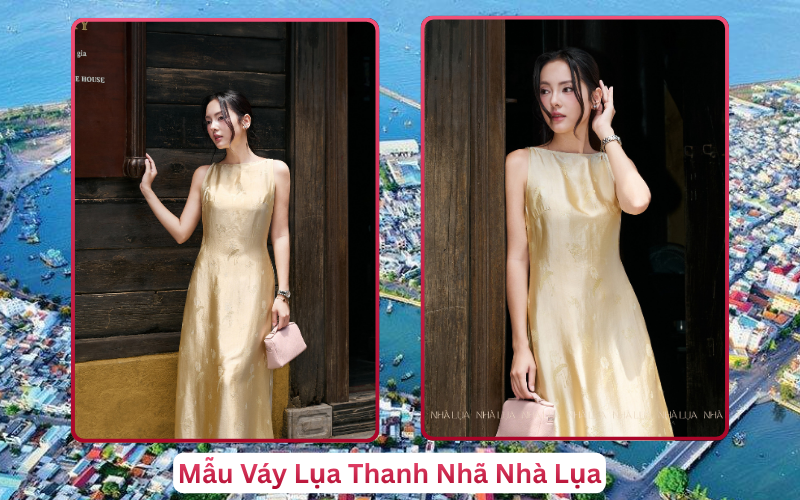 Mẫu Váy Lụa Thanh Nhã Nhà Lụa Phan Thiết
