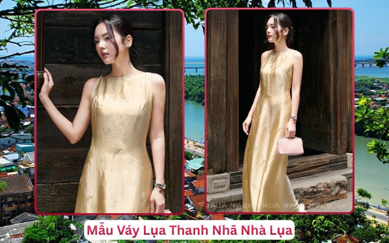 Mẫu Váy Lụa Thanh Nhã Nhà Lụa Phú Yên