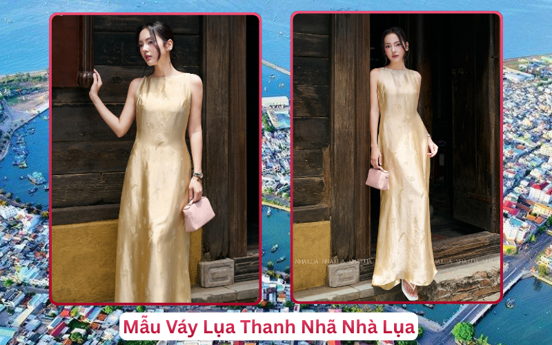 Mẫu Váy Lụa Thanh Nhã Nhà Lụa Vũng Tàu